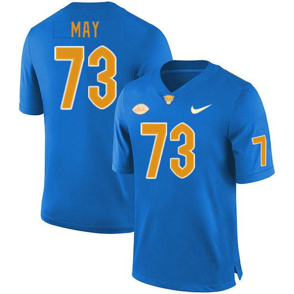 Pitt Panthers #73 Mark May College Football Jerseys Stitched Sale-Royal